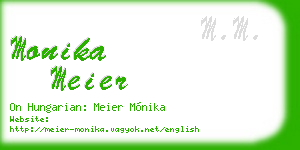 monika meier business card